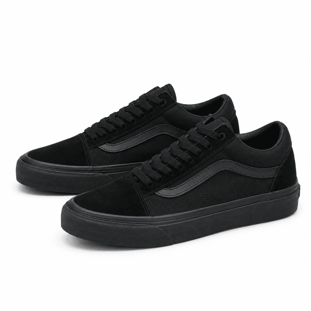 ونس اولد اسکول فول بلک جیر / Vans oldskool full black suede 2